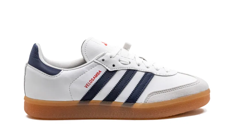 Adidas Samba THE VELOSAMBA VEGAN 'White Team Navy Blue'